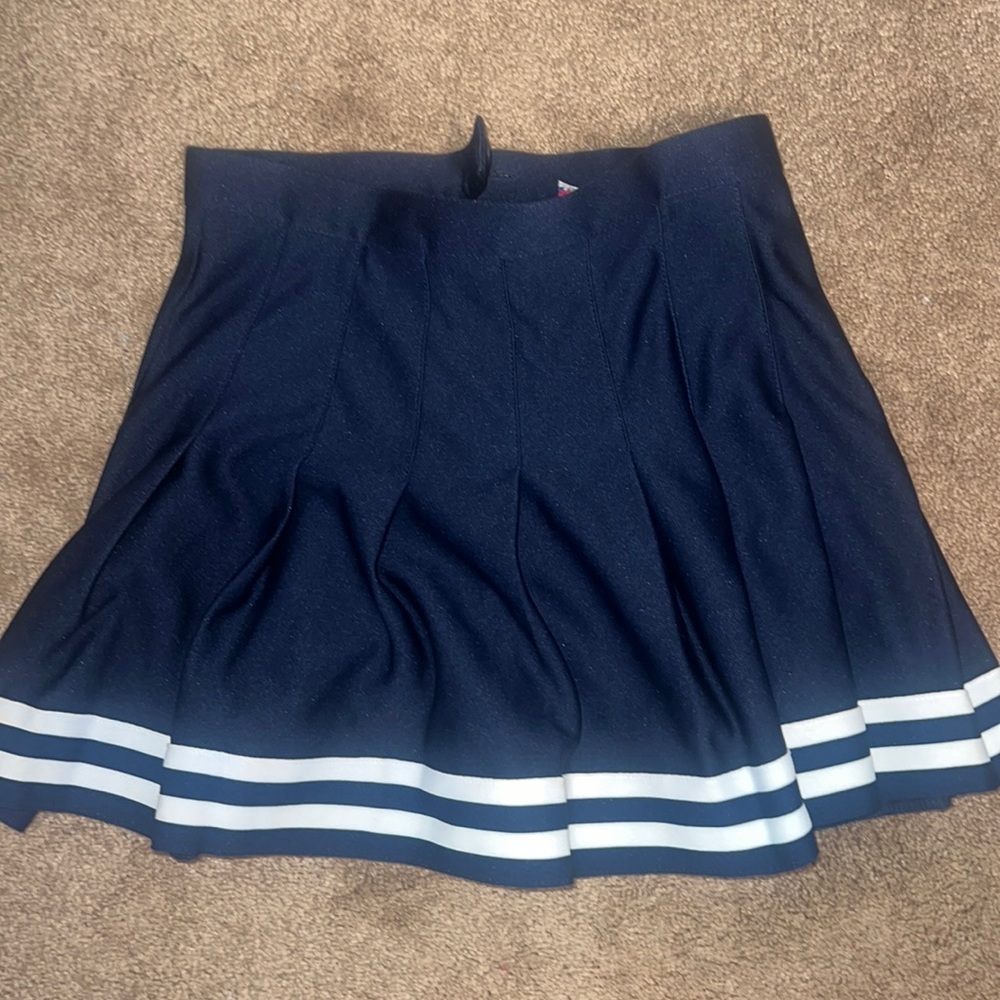 Navy And Blue Pleated skirt